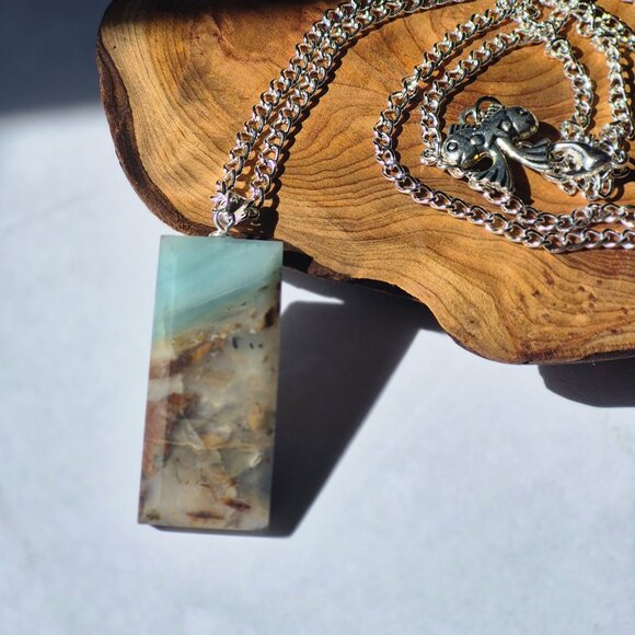 Ocean Picture Stone Necklace - Picture 5 of 8